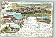 86971 W8922 Peiting 1903 Lithographie Wallfahrtskirche Maria Egg Haus Zerle Arbeiter-Kolonie Herzogsäsmühle