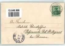 26969 W2890 Burhave , Kr Wesermarsch 1903 Lithographie Volksschule Dorfstraße