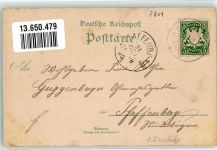 28857 W2808 Syke 1900 Gebrauchsspuren Lithographie Im Friedholze Schützenhaus Veranda Hotel zum Schützenhause