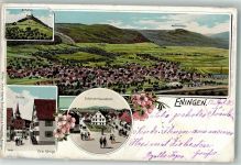 72800 W7412 Eningen unter Achalm 1903 Lithographie Gasthaus zu den Drei Könige Mädchenfelsen Schützenhausplatz Achalm