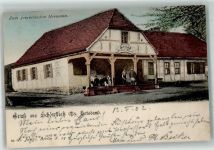 15326 O1211 Schönfließ b Seelow 1902 Foto AK Gasthaus Zum gemütlichen Hermann