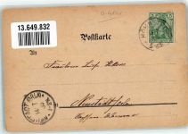 06249 O4241 Langeneichstädt 1900 Lithographie Eichstädt Kriegerdenkmal Untereichstädt Kirche Schule Obereichstädt