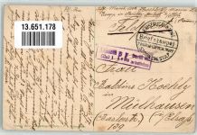 Stolp Slupsk 1917 - Wilhelmstraße Kaiserliche Marine 7. Marine-Luftsch. Trpp Sedoin Krs. Stolp