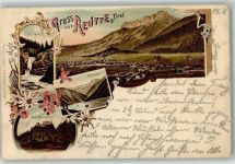 6600 Reutte 1899 Lithographie Plansee Ruine Ehrenberg
