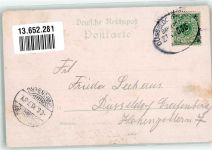 40721 W4010 Hilden 1898 Lithographie Bahnhof Pensionat Kaiserdenkmal Marktplatz Bahnpost Düsseldorf Zg. 555