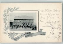 27374 W2722 Visselhövede 1898 Foto AK Hotel Fahrräder Passepartout