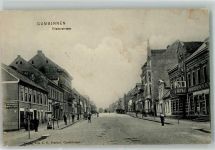Gumbinnen Gussew 1906 - Tilsiter Straße Litfaßsäule