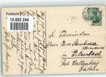 79787 W7898 Oberlauchringen , Kr Waldshut 1910 - Gasthaus zum Adler Saal Küssaburg