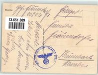 Wappen der 97. Jägerdivision Feldpost Nr. 00802 Wehrmacht WK II Künstlerkarte