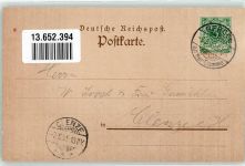 29468 W3134 Bergen Dumme 1899 Lithographie Post Kirche Bürgermeisteramt