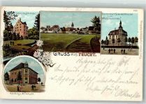 90537 W8501 Feucht 1905 Lithographie Handlung Thaler Gasthaus zum Waldschlößchen Schloß Gugelhammer