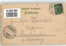 36381 W6490 Schlüchtern 1898 Lithographie Hotel zum Stern