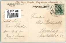 27472 W2190 Döse 1907 - Steinmarnerstraße Radfahrer Reiter