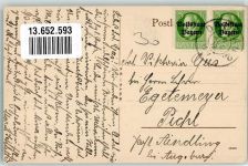 85221 W8060 Dachau Foto AK Münchnerstraße Straßenbauarbeiter