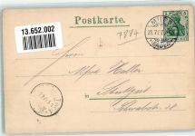 79736 W7884 Rickenbach , Hotzenw 1907 - Hotzenhaus Reetdach sign. Zuber Ort lt. Stempel