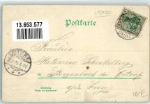 50667 W5000 Köln Deutz 105 1906 Gebrauchsspuren Lithographie Gasthaus Weiser Gartenlaube Rhein Rheindampfer