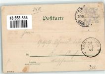 72458 W7470 Onstmettingen 1906 Lithographie Hauptstraße Burg Hohenzollern Gasthaus zur Traube Gasthaus zum Stich Marktplatz Rathaus