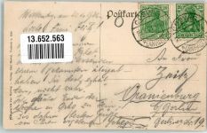 06909 O4606 Pretzsch Elbe 1921 Foto AK Elbstraße Schulfestzug