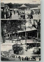 39435 O3253 Egeln 1910 - Schützenfest Festplatz Schützenhaus-Gasthaus Auszug der Schützen