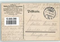 96250 W8629 Draisdorf 1919 Lithographie Gasthaus Draisdorf Ballsaal Garten
