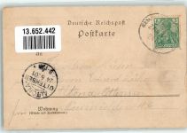 27313 W2817 Dörverden 1901 Lithographie Windmühle Geil Bauernhaus Gasthaus Heussmann Windmühle Winter Bahnpost