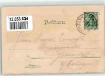 88416 W7955 Ochsenhausen Lithographie Rathaus Schwäne Bahnhof Bahnhof-Hotel Apfelzweig