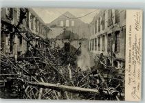 02782 O8812 Seifhennersdorf 1909 Foto AK Brandkatastrophe Firma Stephanus Leipnitz & Comp. am 29. Juli 1909 Ort handschriftlich