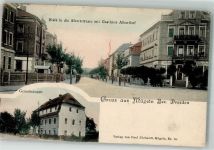 01809 O8312 Mügeln 1900 - Albertstraße Gasthaus Alberthof Gemeindeamt