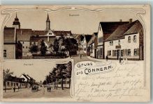 06420 O4340 Könnern 1906 Lithographie Neumarkt Freiheit