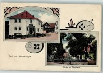99947 O5821 Neunheilingen - Geschäftshaus Mehmel Kirche Pfarrhaus