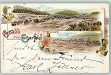 57072 W5900 Eiserfeld 1897 Lithographie Bahnhofstraße