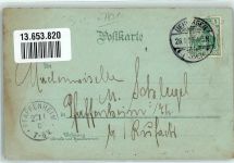 79777 W7899 Ühlingen 1903 Lithographie Gasthaus zur Post