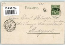 73277 W7311 Owen , Teck Lithographie Gasthaus zur Post