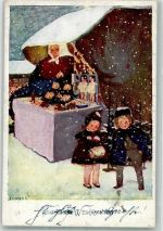 Weihnachten Weihnachtsmarkt Kinder Singer, Susi 1924 Gebrauchsspuren