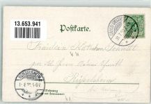 64823 W6114 Groß-Umstadt 1898 Lithographie Gasthaus Knöllenmühle Raibacher Tal Tannenzapfen