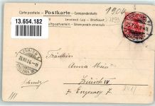79777 W7899 Birkendorf , Schwarzw 1904 Gebrauchsspuren Lithographie Gasthaus zur Post Warengeschäft Blatter Gasthaus Blatter