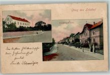 01454 O8142 Radeberg 1902 - Lotzdorf Friedrich-Straße Flecken