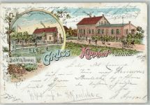 31157 W3203 Sarstedt 1899 Gebrauchsspuren Lithographie Gasthaus Kipphut