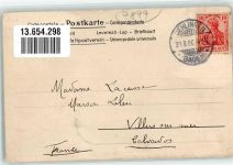 79777 W7899 Birkendorf , Schwarzw 1906 Gebrauchsspuren Lithographie Gasthaus zur Post Warengeschäft Blatter Gasthaus Blatter