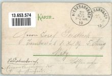 86564 W8899 Hohenried b Schrobenhausen 1910 Gebrauchsspuren Lithographie Schule Gasthaus Pfarrhaus Kirche