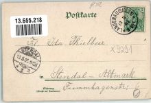 04746 O9291 Langenau b Rochlitz 1901 Lithographie Hotel am Bahnhof Bahnhof Schule Kirche Pfarrhaus
