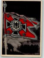 sign. Gottfried Klein Nr. 10 siegreiche Fahnen und Standarten der Wehrmacht Fahne / Standarte WK II Gebrauchsspuren