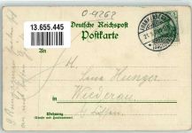 09669 O9262 Frankenberg , Sachs 1909 Lithographie Gasthaus Waldschlößchen Garten Billardsaal