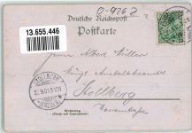 09669 O9262 Frankenberg , Sachs 1901 Lithographie Gasthaus Tyrol