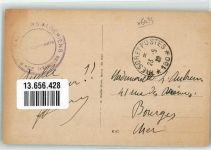 65474 W6094 Bischofsheim b Rüsselsheim - Ev. Kirche Kriegerdenkmal Bahnhof Schule Handlung Engert Bataillon-Stempel