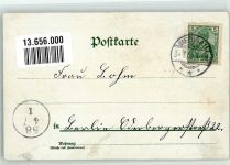 04895 O7901 Uebigau , Elster 1900 Lithographie Schloss Gasthaus Steiner Stadtkirche Anna-Kanal Elster-Brücke