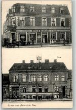 Arnswalde Choszczno Foto AK Hotel Deutsches Haus Postamt Bernstein Nm.