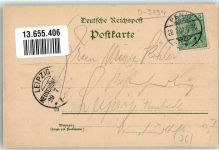 09322 O9294 Penig 1901 Lithographie Gasthaus zum Goldenen Stern Marktplatz
