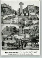 09212 O9102 Limbach-Oberfrohna 1934 Fotomontage AK 1. Kreisturnfest 1934 in Limbach Sa.