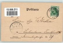 36277 W6436 Schenklengsfeld 1902 - Gasthaus Linde Schule Kirche Pfarrhaus Molkerei